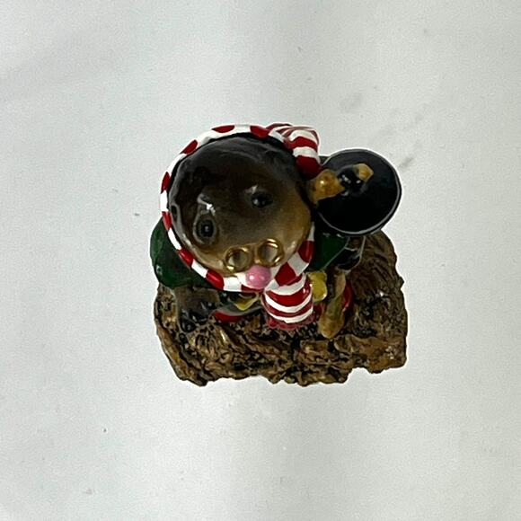 Wee Forest Folk Mr. Mole 1992 Red Boots MO-00 Annette Petersen Christmas Holiday - Picture 5 of 8